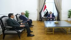 الزيدي يستقبل وفد العتبة الحسينية المقدسة