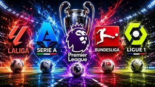 أبطال الدوري والكأس في الدوريات ال5 الكبرى :