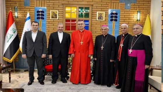 السفير الإيراني في بغداد يلتقي بطريرك الكنيسة الكلدانية ويوجه دعوة رسمية لزيارة إيران
