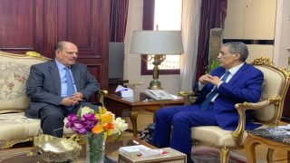 مؤيد اللامي يبحث مع وزير الإعلام المصري التحضيرات للمؤتمر العام لاتحاد الصحفيين العرب ودعم استضافته في بغداد