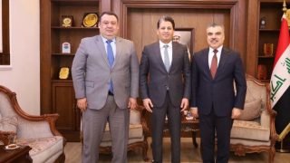 رئيس اللجنة الأولمبية الدكتور عقيل مفتن يبحث مع منسق حكومة إقليم كردستان في بغداد تعزيز التعاون الرياضي ودعم المنتخبات وتنظيم الفعاليات المشتركة بما يسهم في تطوير الحركة الرياضية العراقية
