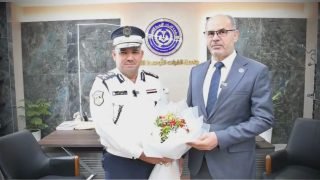جامعة الفرات الأوسط التقنية تبحث مع مديرية مرور النجف الأشرف تعزيز التعاون المؤسسي المشترك