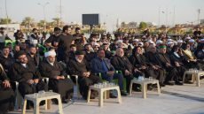 النائب الإداري لمحافظ البصرة يشارك في مراسم رفع الراية الحسينية التي نظمتها العتبة العباسية المقدسة في البصرة 