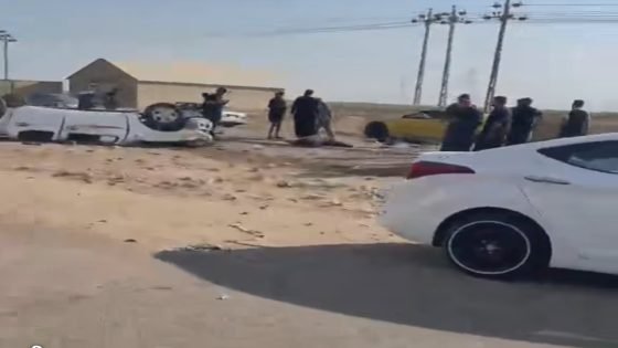 حادث سير مروع يودي بحياة عائلة كاملة على طريق العمارة المجر الكبير