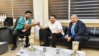 قائد النهضة الرياضية.. د. عقيل مفتن يرسم أفق التتويج العالمي ويستقبل البطل الآسيوي فلاح حسن