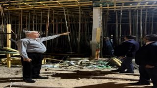 المباشرة بصب سقف الطابق الأول للقاعة متعددة الأغراض تمهيداً لافتتاحها العام المقبل