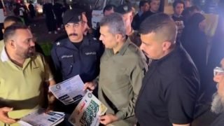 زيارة مدير عام شؤون المخدرات والمؤثرات العقلية الفريق احمد الزركاني و رئيس خلية الاعلام الامني الفريق سعد معن الى موكب مديرية شؤون مخدرات كربلاء و المتحف المركزي للمديرية العامة