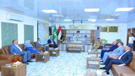 الساعدي يناقش مستجدات الوضع الأمني وسبل فرض القانون في مقر قيادة عمليات ميسان