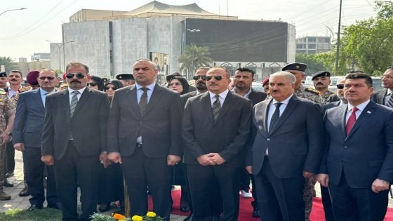 النائب علي انهير السراي يشارك في مراسم رفع الستار عن نصب الشهيد اللواء الطيار ماجد التميمي