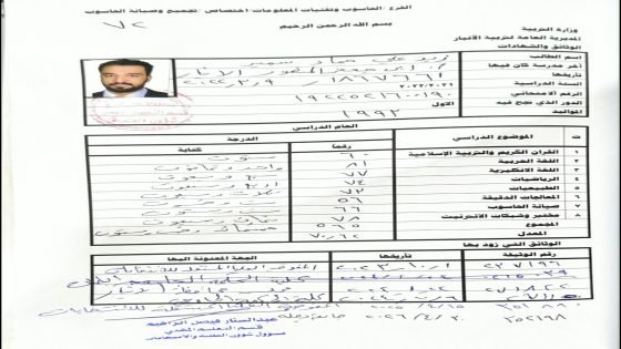 مرشح وزير الثقافة  زيد علي حماد  مواليد ٩٣  الإعدادية : الدراسة المهنية( خارجي ) ٢٠٢٢