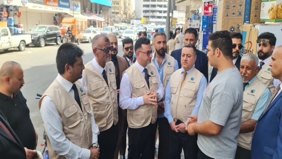 السعد والصائغ يطلقان جولة ميدانية في العشار للتعريف بالضمان الاجتماعي الاختياري