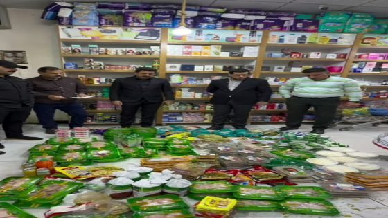 صحة ميسان والأمن الوطني يغلقان 12 محلاً في مغربة وإتلاف نحو 288 كغم من المواد الغذائية و60 لتراً من الأغذية السائلة المخالفة
