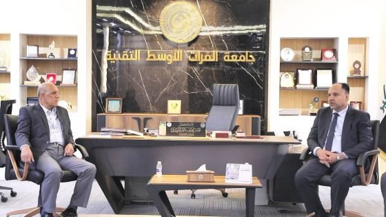 تعاون عراقي إيراني لتطوير الحاضنات التكنولوجية في جامعة الفرات الأوسط التقنية