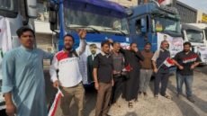 أصحاب شاحنات نقل البضائع يجدّدون احتجاجاتهم في ميسان رفضاً لغلق منفذ الشيب الحدودي ومطالبات عاجلة للحكومة بإعادة فتحه