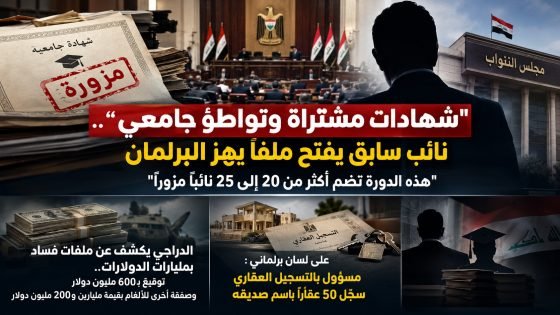 شهادات مشتراة وتواطؤ جامعي”.. نائب سابق يفتح ملفاً يهز البرلمان ..هذه الدورة تضم أكثر من 20 إلى 25 نائباً مزوراً”،