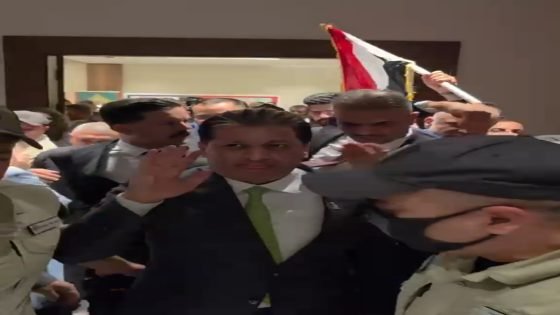 جماهير الموصل تحي الدكتور عقيل مفتن خلال زيارته للمحافظة وحضوره للفعاليات الرياضية
